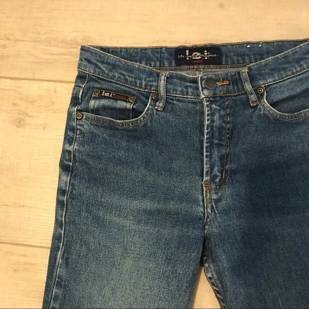 Vintage lei Cropped Flare Mid Rise Jeans